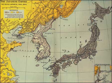Карта театра военных действий в войне с Японией