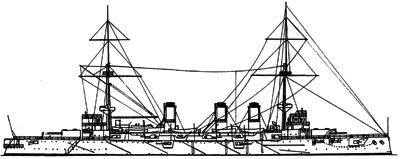 Броненосный крейсер Azuma